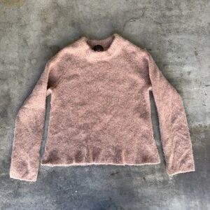 Quince Rose Pink Mongolian Cashmere Knit Pullover Sweater Women’s Size Medium